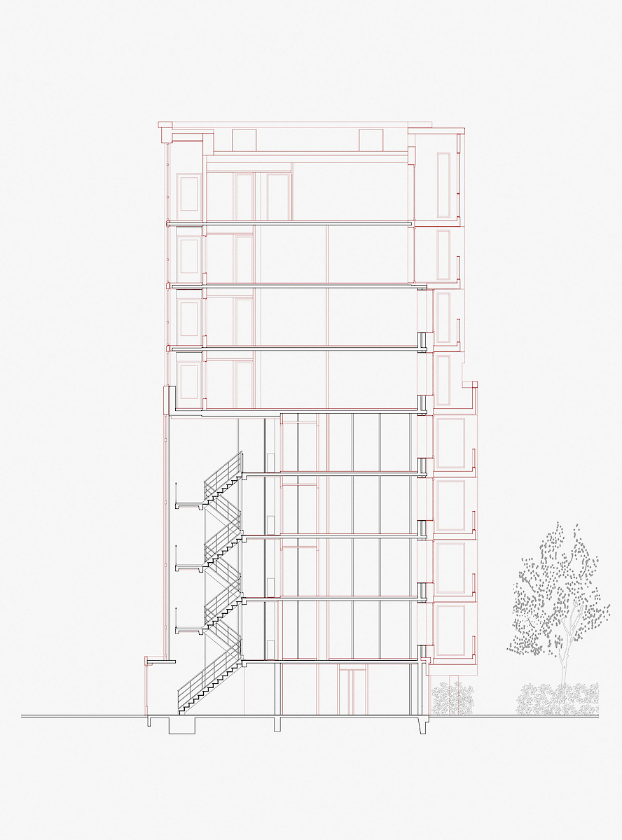 Cross-section <br>new situation